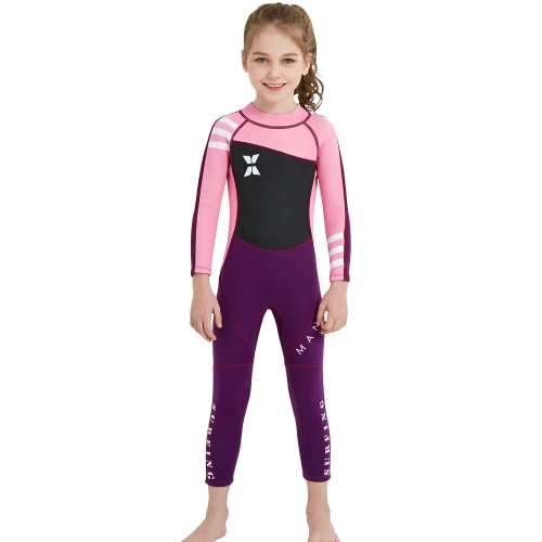 long sleeve anti UV slim fit children boy wetsuit swimming suit
