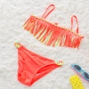 fashion tassel little girl teem swimwear bikini two piece set Color color 3