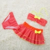 cheap bow dot little girl teen swimwear bikini Color color 2