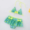 lemon printing little girl teen swimwear Color color 2