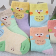 carton chick printing cotton children kid socks wholesale