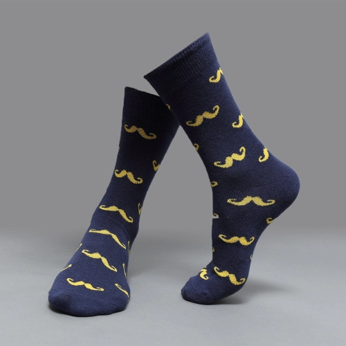 casual moustache printing cotton socks