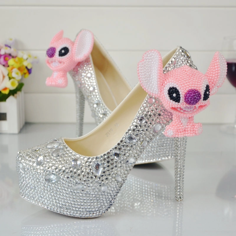 dog head party shoes pumps