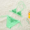 halter flower comfortable girl bikini swimwear Color color 3