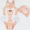 lovely one piece swan girl swimwear Color color 3