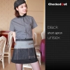 fashion trend denim fabric short chef waiter apron Color Black
