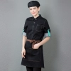 Autumn denim fit restaurant  waitress waiter shirt uniform jacket apron