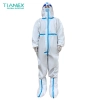 TTK single use PP+PE  medical disposable protective suit CE FDA certificated protective clothing