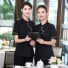 2022  Chinese tea house  waitress  waiter blouse uniform jacket hotel crew uniform