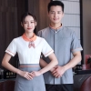 2022  new design waitress  waiter blouse uniform jacket hotel crew uniform women men