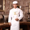 China dragon print chef coat uniform