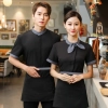 2022  new design bow waitress waiter tea house jacket hotel pub staff uiform