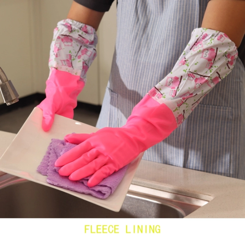 high quality restrant working glove household gloves kitchen  pink nitrile gloves