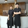 2022  new design bow tea house work jacket hotel pub staff long sleeve shirt uniform