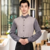 2022  long sleeve  tea house work jacket hotel pub staff  shirt  (faker vest) Color men