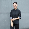 2022 spring new long sleeve yellow color tea house work jacket blouse  hotel pub staff  shirt  uniform low price Color color 11