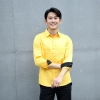 2022 spring new long sleeve yellow color tea house work jacket blouse  hotel pub staff  shirt  uniform low price Color color 14