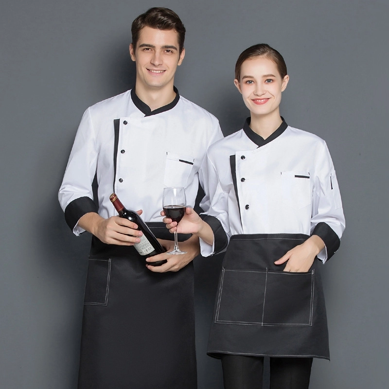 2025 fashion  long sleeve chef coat cooking chef uniform
