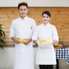 2022  long  sleeve  Europe fashion baker cooking food jacket  coat  chef jacket uniform Color White