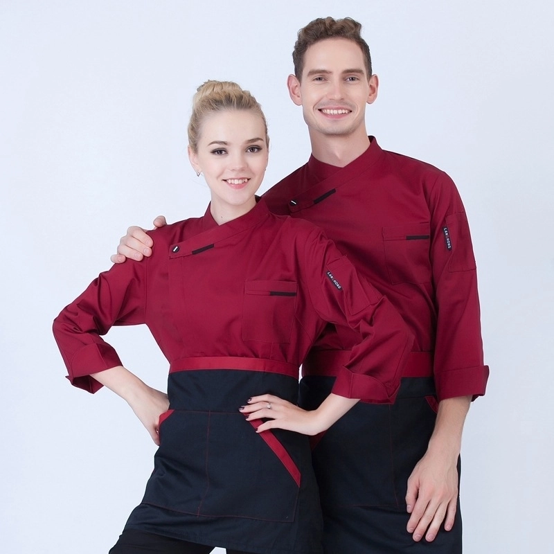2025  long  sleeve  Europe fashion baker cooking food jacket  coat  chef jacket uniform