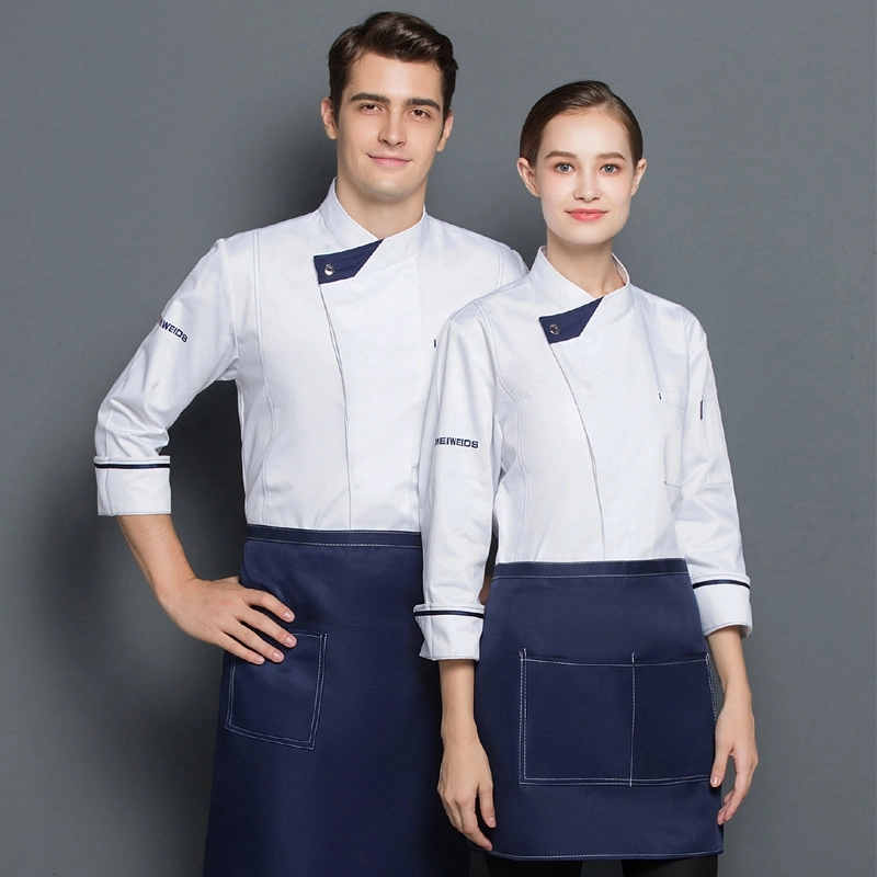 2025   Europe large size bread house men baker cooker  coat women  chef jacket uniform workwear