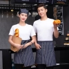 2022 double pocket tiny apron short apron  cafe staff apron for  pub waiter Color color 1