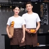 2022  denim pocket chef apron short apron  apron for bar waiter