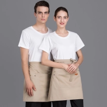 2022  fashion apron short apron  cafe staff apron for  pub waiter
