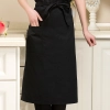 2022 knee length  apron solid color  cafe staff apron for  waiter chef with pocket Color color 5