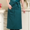 2022 knee length  apron solid color  cafe staff apron for  waiter chef with pocket Color color 6