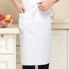 2022 knee length  apron solid color  cafe staff apron for  waiter chef with pocket Color color 7