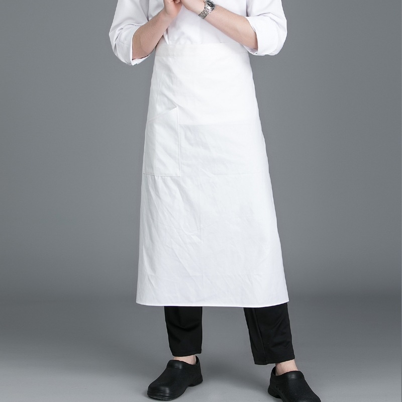 2022 Korea style solid color good fabric  cafe staff apron  chef apron discount