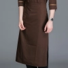 2025 Korea style solid color good fabric  cafe staff apron  chef apron discount