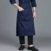 2025 Korea style solid color good fabric  cafe staff apron  chef apron discount
