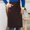 2025 fashion   good fabric solid color cafe staff halter apron long apron