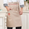 2025 fashion   good fabric solid color cafe staff halter apron long apron