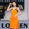 2022 fashion high quality candy color cafe staff halter apron long apron Color color 5