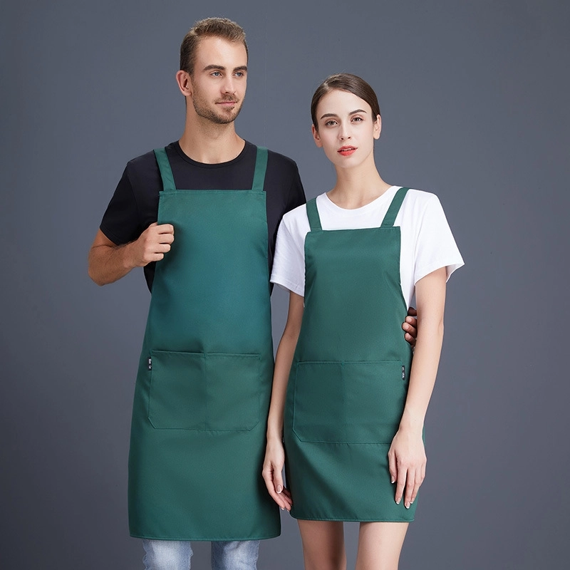 2025 fashion high quality Europe desgin water proof cafe halter apron long apron