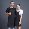 2022 fashion high quality Europe desgin water proof cafe halter apron long apron Color color 4