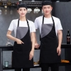 2022 hot sale  Europe desgin patchwork dessert store staff apron waiter apron cafe halter apron custom logo supported