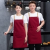 2022 hot sale  dessert store staff apron waiter apron cafe women halter apron custom logo Color color 4