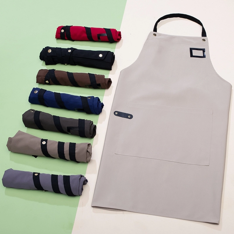 2025 summer dessert store staff apron waiter apron fresh store halter apron custom logo