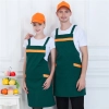 2022   dessert store staff apron cheap stripes waiter apron fresh store halter apron Color color 1