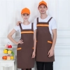 2022   dessert store staff apron cheap stripes waiter apron fresh store halter apron Color color 4