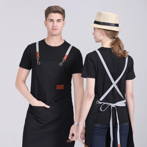 2025 canvas dessert store staff apron waiter apron fresh store halter apron both for women and men