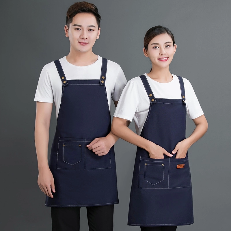 2025 cheap apron super market staff  fresh vegetable store  halter apron working apron