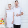 2022 canvas long halter apron super market  fresh vegetable store patchwork halter short apron