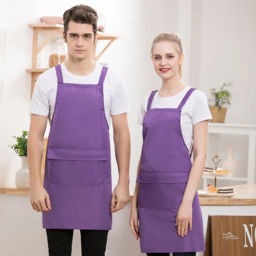 2025 candy color cheap long  halter apron super market vegetable store milk tea store  pub apron