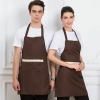 2022 cheap long  halter apron super market vegetable store milk tea store  bar  apron Color color 1