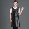 2022 PU leather  halter apron super market vegetable store milk tea apron Color color 3